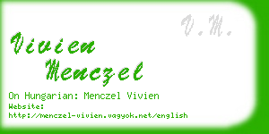 vivien menczel business card